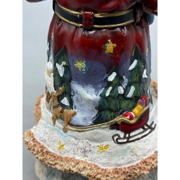 Vintage Hand-Painted Santa Claus Figurine Festive Christmas Decor 11" Tall READ - Picture 9 of 13